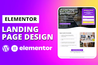 build responsive elementor landing page