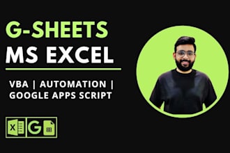 do automation in excel, google sheets, vba, macros, formulas, app script