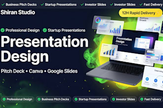 design or redesign power point, google slides and canva