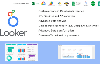 make a professional dashboard in looker studio, google data studio