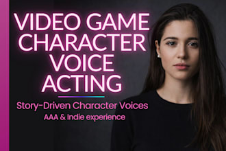 record voice acting for video game characters