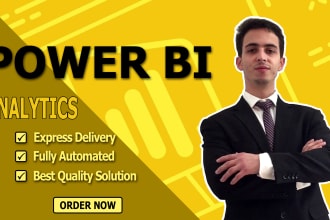 create a professional power bi dashboard for data analytics