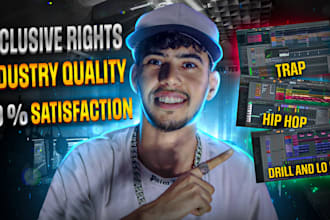 deliver a pack of 30 premium trap and rap beats