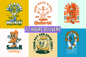 do vintage retro cartoon character illustration mascot
