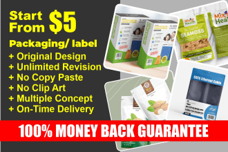 premium product packaging and label design