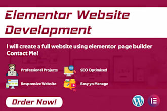 develop professional wordpress website with elementor