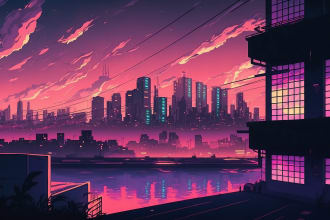 give you 100 lofi landscapes and locations images