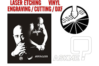 do laser cutting engraving etching and vinyl redraw logo