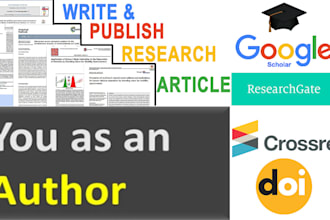 edit, write, and publish research articles with your name