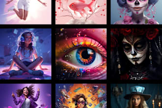 create ai art, realistic character design and anime using ai