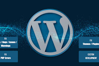fix wordpress issues, errors or problems