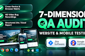 conduct QA audit, website testing and bug report