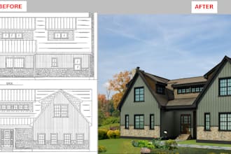 make professional 2d and 3d plans and elevations