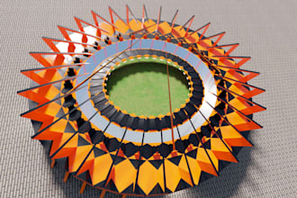make designs of stadiums or sports complex