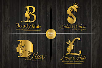 do salon cosmetics hair nail spa body massage organic logo