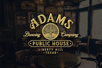 do an elegant beverage logo design with unlimited revision