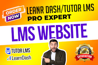 develop wordpress lms website with learndash lms in 24 hours