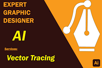do vector tracing, manual vector tracing using illustrator