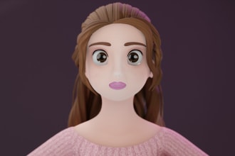 create 3d cartoon characters or any 3d model using blender