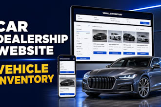 build a car dealership website with vehicle inventor