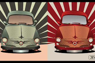 vectorization of images from low quality to high quality