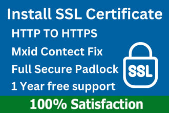 install SSL certificate and  http to https fix mixed content cpanel,cyberpanel