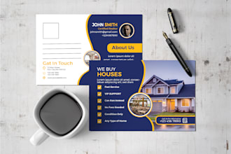 design real estate postcard eddm mailer template