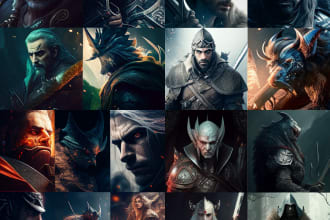 create fantasy or rpg characters with ai art