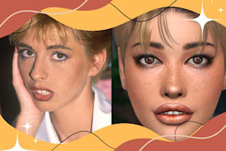 create a realistic female sims 4 character from your references