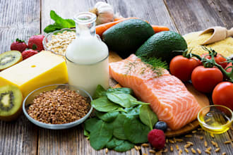 make  a good and healthy diet plan for  younger , adult , elder