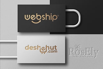 design minimalist  logo for amazon shopify ebay etsy and online store  website
