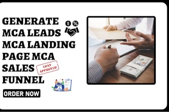generate mca leads mca landing page mca sales funnel