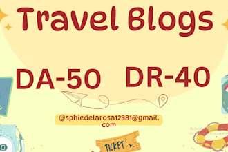 publish a guest post on da50 travel  blog