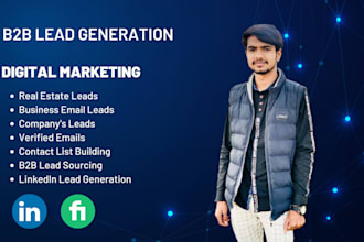 do b2b lead generation and email list building by using linkedin