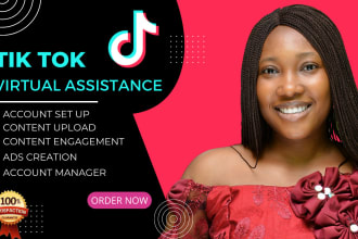 be your social media manager and tiktok virtual assistant