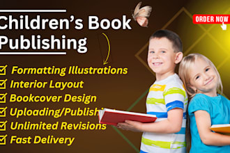 professionally format children illustrations for amazon KDP