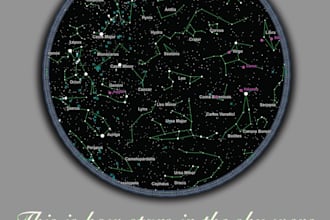 create personalized greetings with a star map