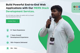 do full stack website as mern stack developer