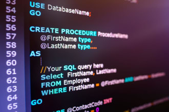 do advanced sql query development and project execution