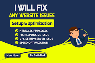 fix wordpress,html,css,php,mysql issue, and responsive problem