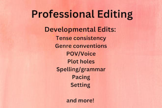 professionally edit your entire fantasy novel