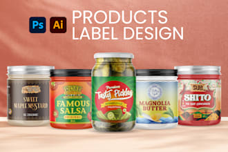 design jar label, spice label, food packaging and amazon enhanced brand content