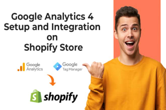 appropriately setup google analytics 4 on shopify store of any niche