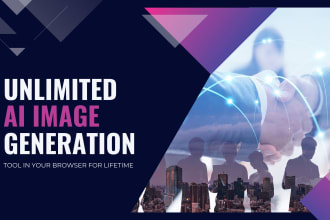 build unlimited ai image generation tool for lifetime