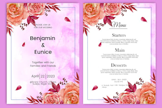 do elegant and unique wedding invitation card
