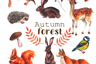 create watercolor illustrations and icons