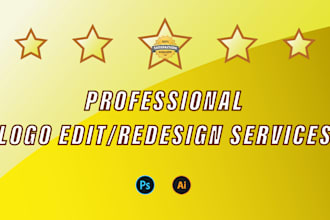 professionally edit logo, modify, recreate, redesign or vectorize