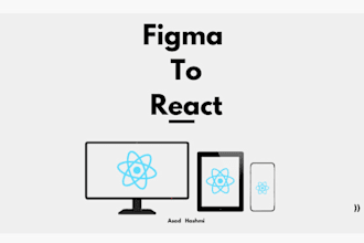 convert figma designs to react web app