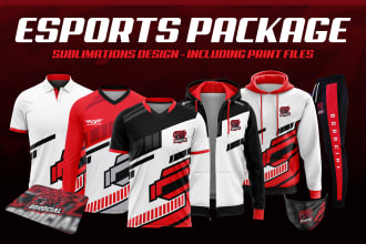 design full print sublimation jersey for your sports or esport team