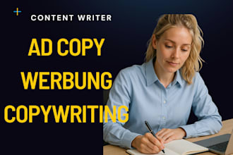 write commercial or ad texts in german